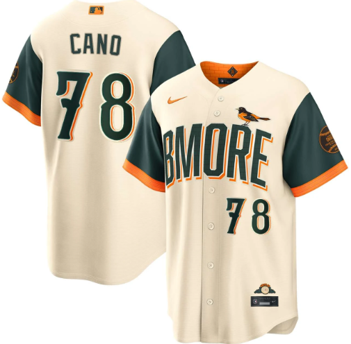 Yennier Cano Baltimore Orioles Cream 2026 City Connect Jersey