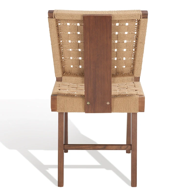 SAFAVIEH Couture Justice Woven Dining Chair (Set of 2) - 19 In. W x 24 In. D x 35 In. H - 19Wx24Dx35H