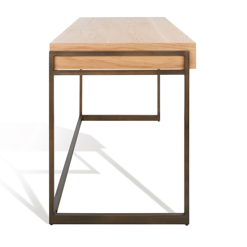 SAFAVIEH Couture Radunka 3-Drawer Smoked Eucalyptus Writing Desk