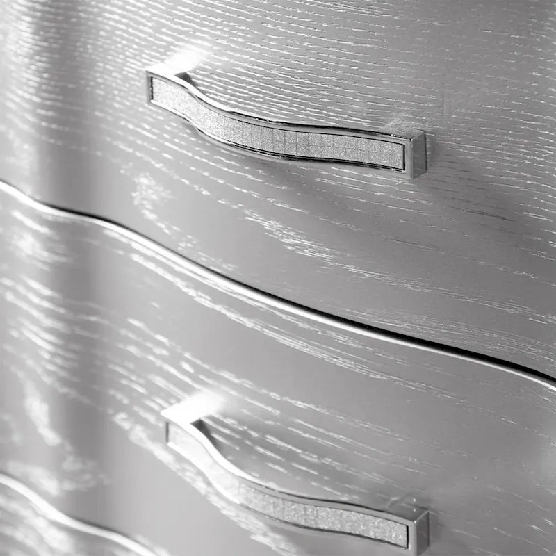 Solid Wood 3-Drawer Nightstand