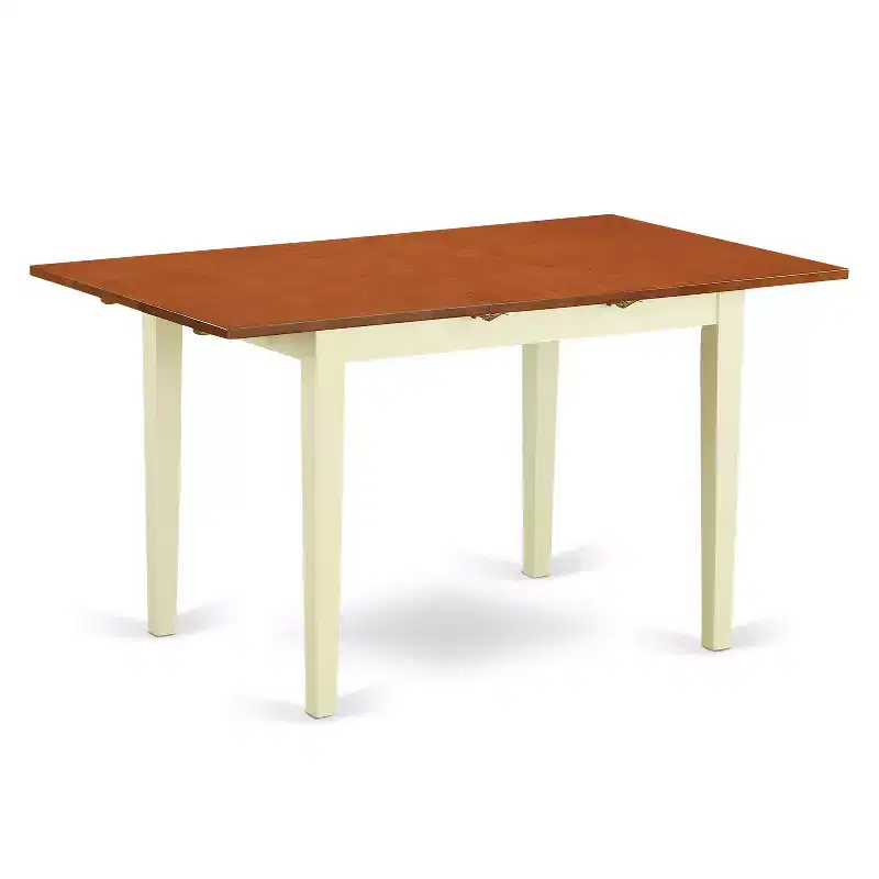 HomeStock Modern Dining Table Set Buttermilk Cherry