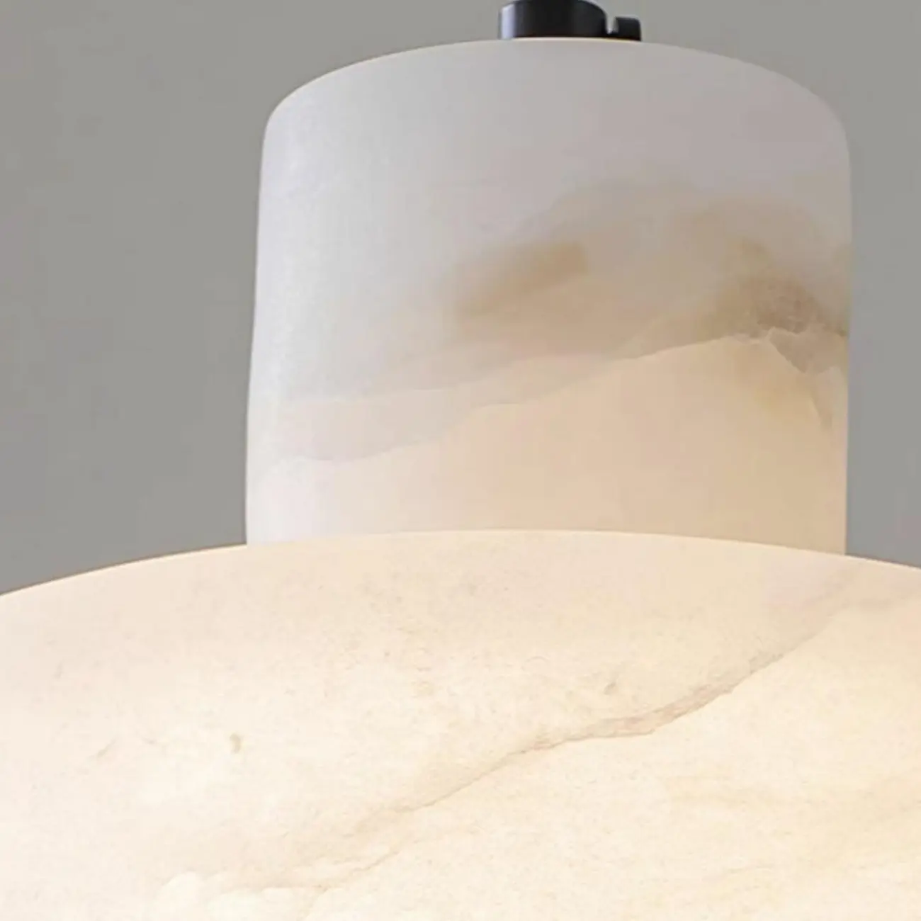 Modern White Marble Cylinder Kitchen Pendant Light