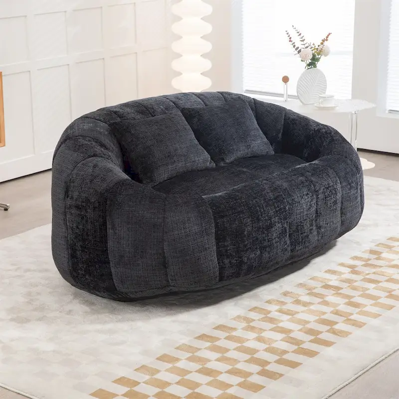 Chenille Bean Bag Chair Lazy Sofa