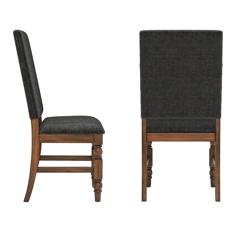 Lubeck Nailhead Upholstered Dining Chairs (Set of 2)