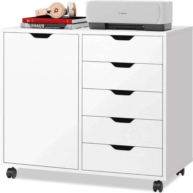 5-Drawer Wood Dresser Chest - 15.8D x 30.8W x 25.5H