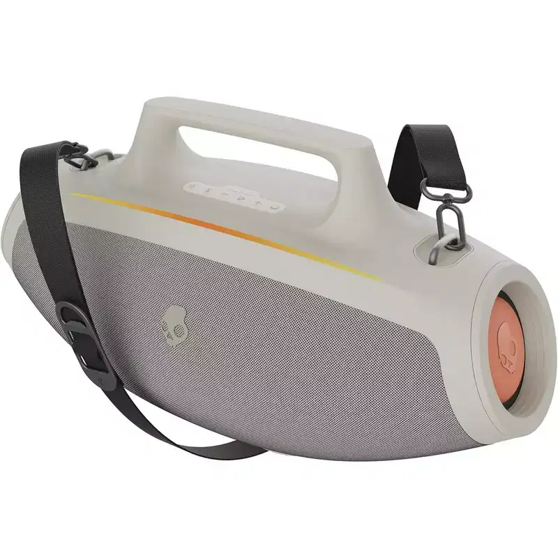 Skullcandy Barrel Bluetooth Boombox Speaker  Water-Resistant Portable Speaker, with LED Lightshow Mode, 12 Hour Battery, Multi-Link