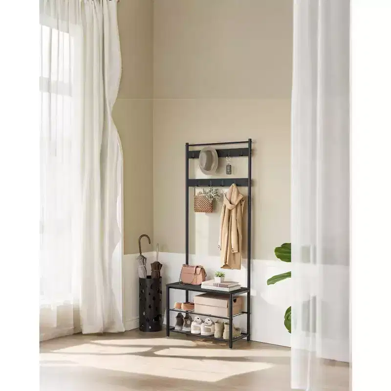 Coat Rack Hall Tree with Shoe Storage Bench Entryway Bench with Shoe Storage for Entryway