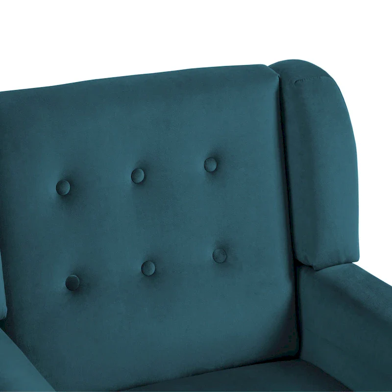 Velvet Upholstered Armchair Tufted Accent Chairs Set of 2