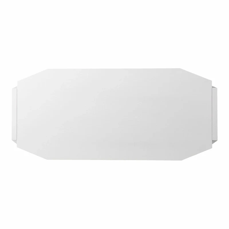 Metallic White Modern Writing Desk