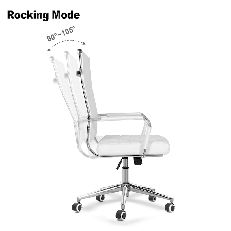 Ergonomic Office Desk Chair PU Leather Height Adjustable Swivel Chair