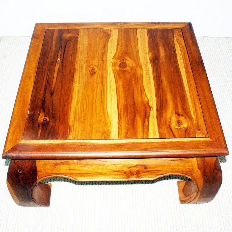 Haussmann Teak Thai Opium Table 29 x 29 x 16 inch High Oak Oil - 29  x 29  x 16