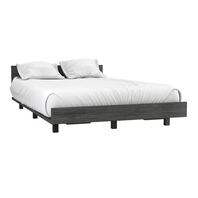 TUHOME Kaia Bed Base with Headboard, Twin