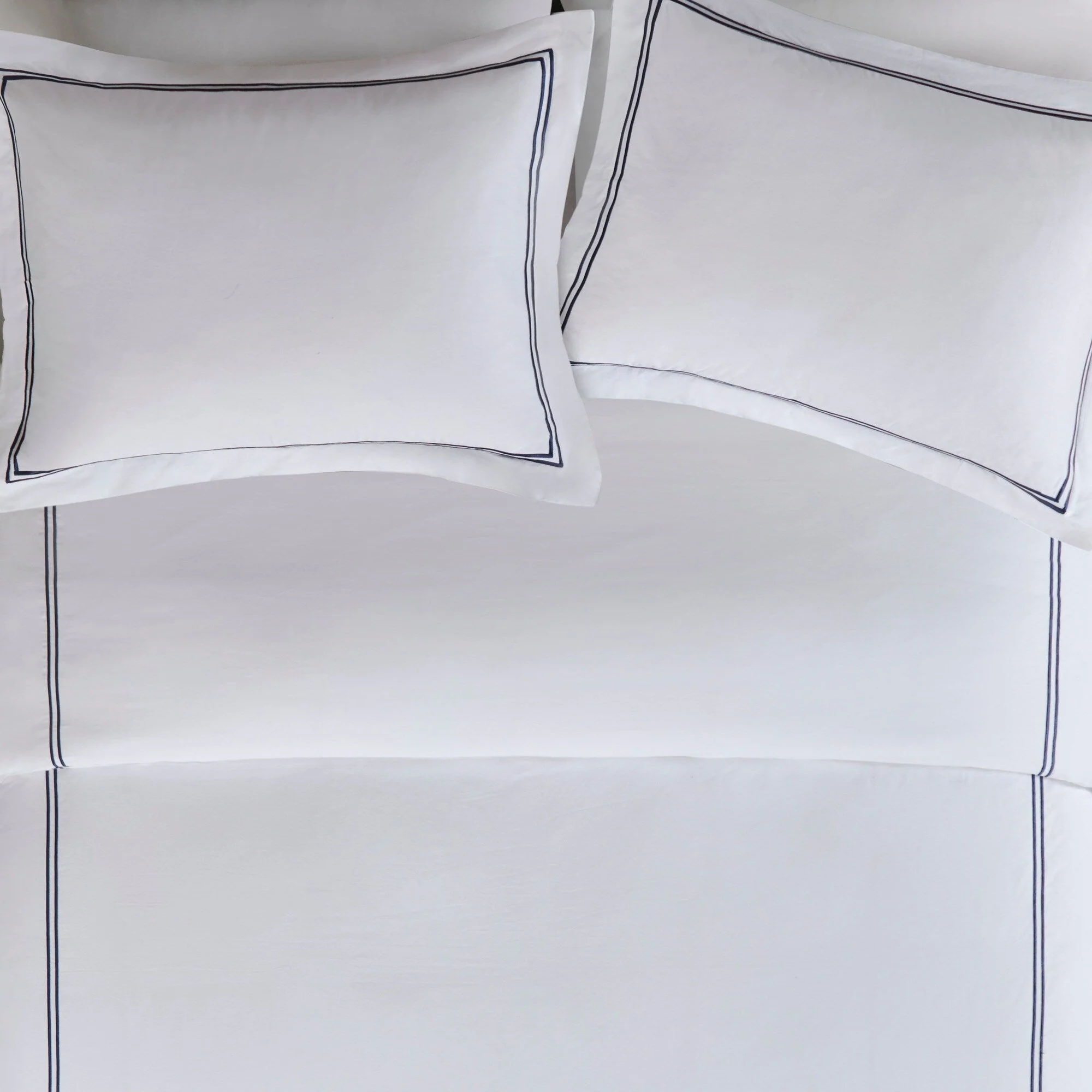 Madison Park Signature 500 Thread Count Luxury Collection 100% Cotton Sateen Embroidered Duvet Cover Set