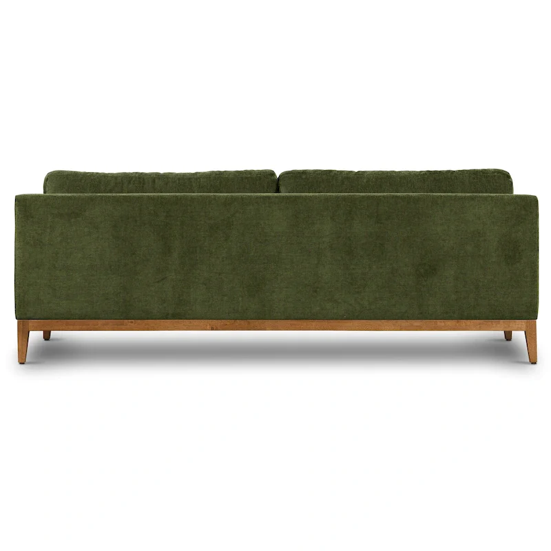 Poly & Bark Zyon 90 Sofa in Distressed Green Velvet