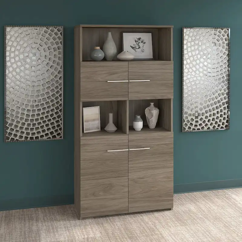 Office 500 5-shelf 4-door Bookcase by Bush Business Furniture