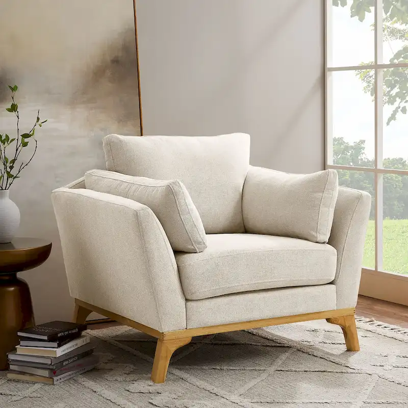 VANOMi 41.7  Modern Flared Arm Accent Chair