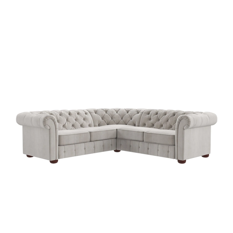 Knightsbridge Scrolled Arm Chesterfield Sectional by iNSPIRE Q Artisan