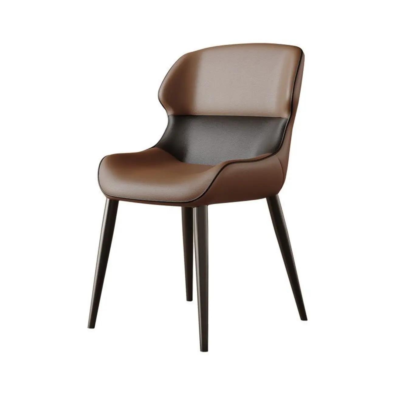 Modern Faux Leather Full Back Dining Chair