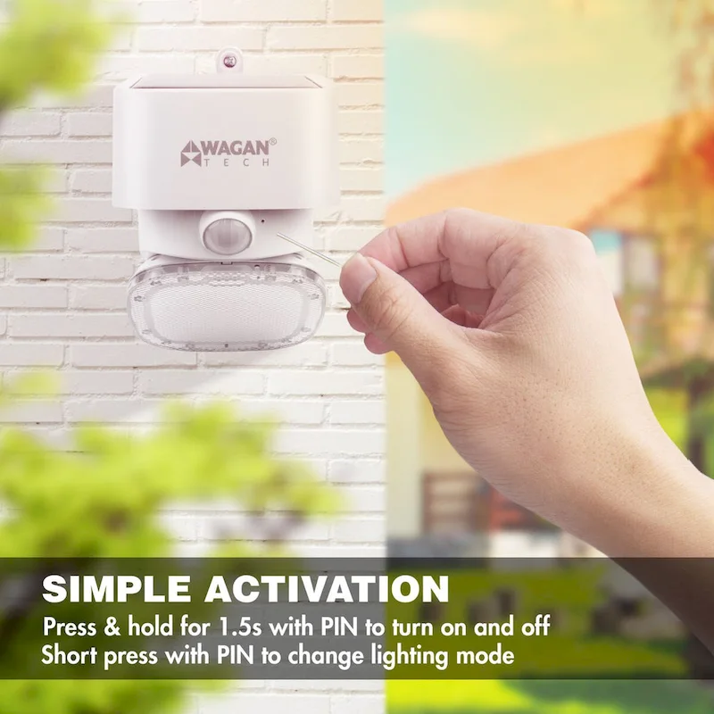 Wagan 2000 Lumen Solar Wall Light - White
