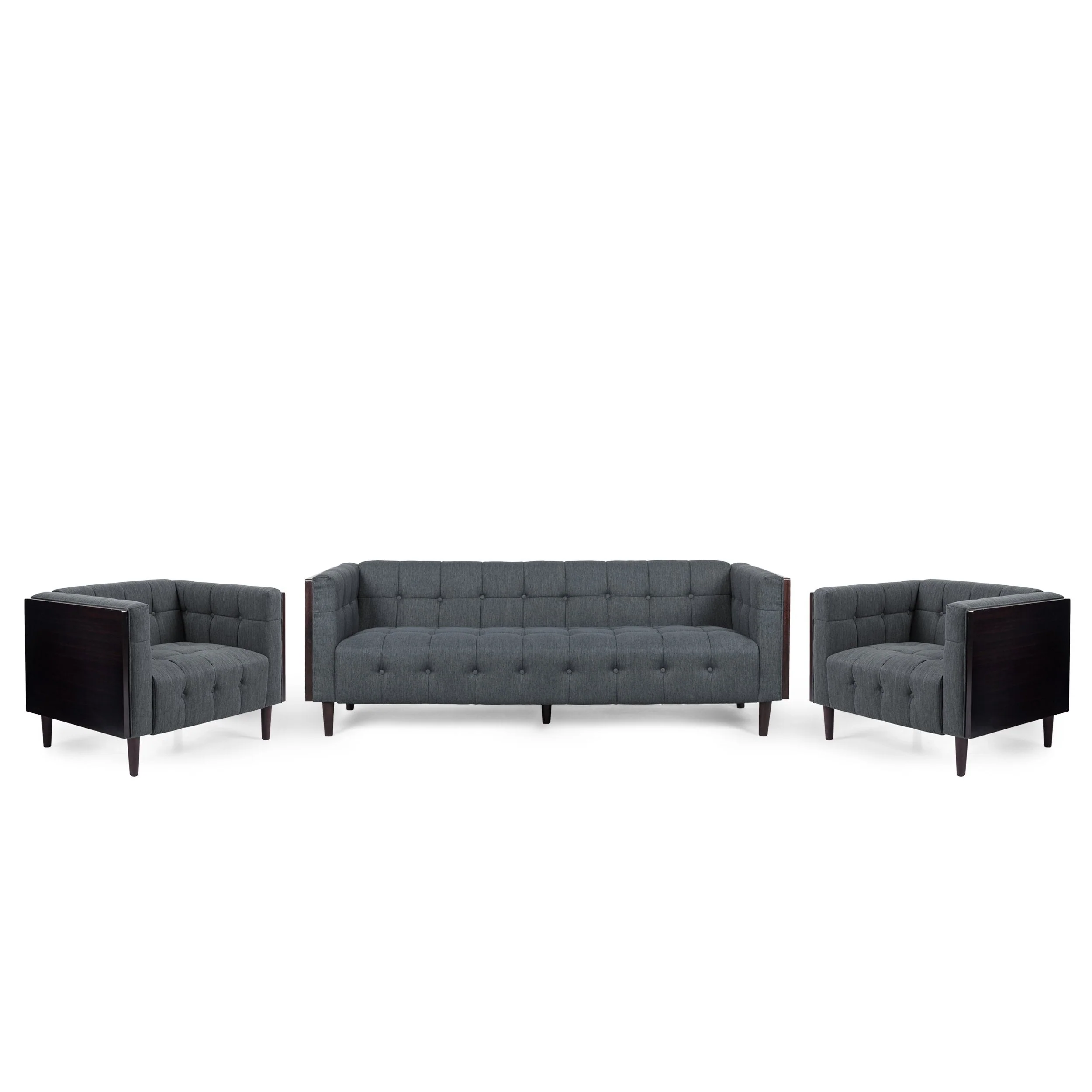 Contemporary Tufted 5 Seater Living Room Set - NH188413