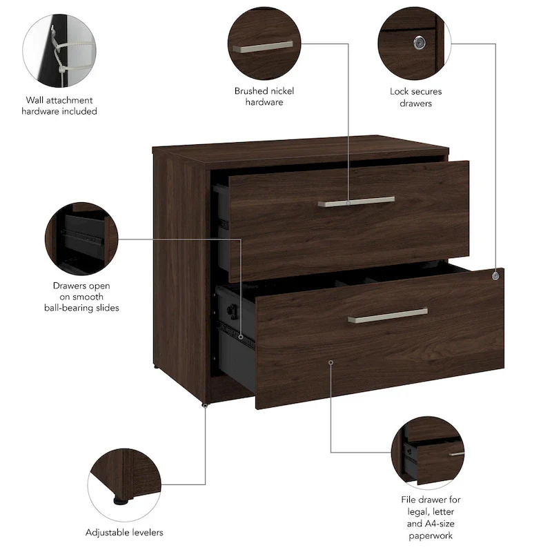 Bush Business Furniture Vista 2 Drawer Lateral File Cabinet