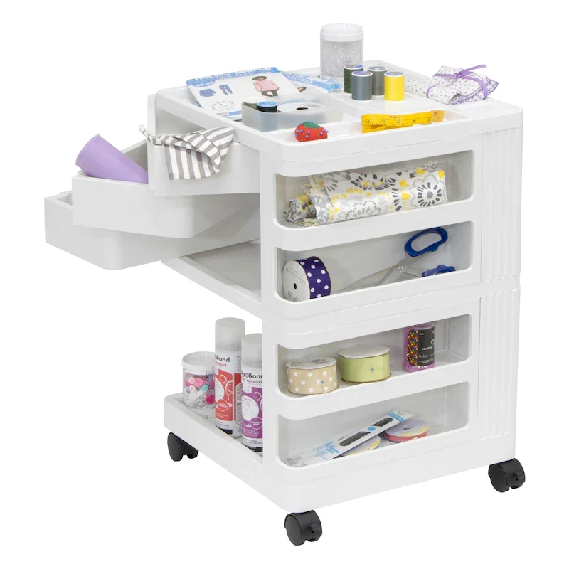 Mobile Rotating 4-Sided Storage Organizer - 18 W x 18 D x 26 H