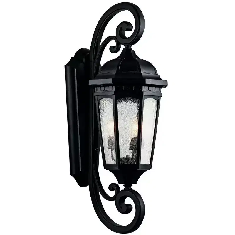 Kichler Lighting Courtyard 3 - Light Wall Light in Textured Black