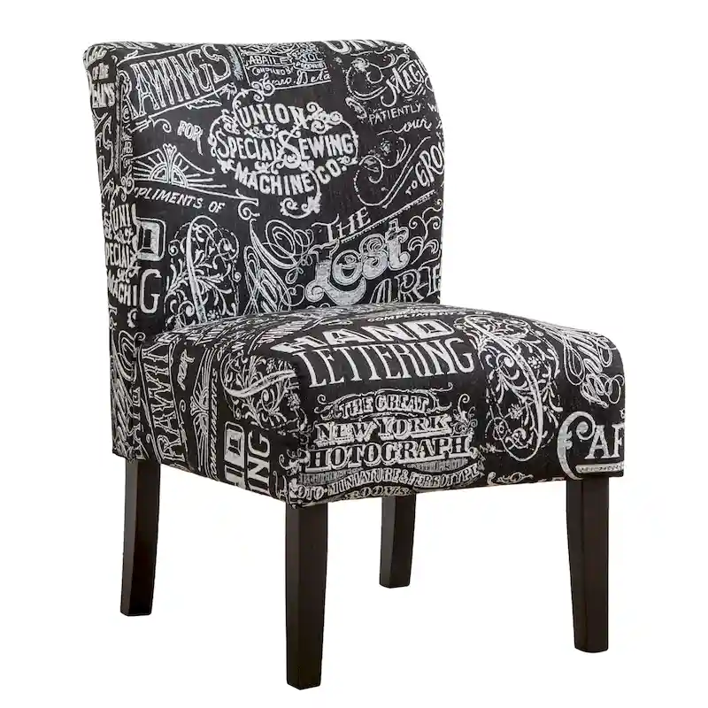 The Curated Nomad Pavilion Upholstered Armless Accent Slipper Chair