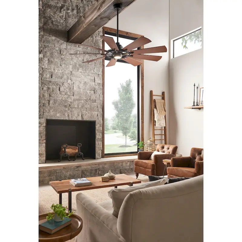 Gentry 65-inch LED Ceiling Fan (3-finish options)