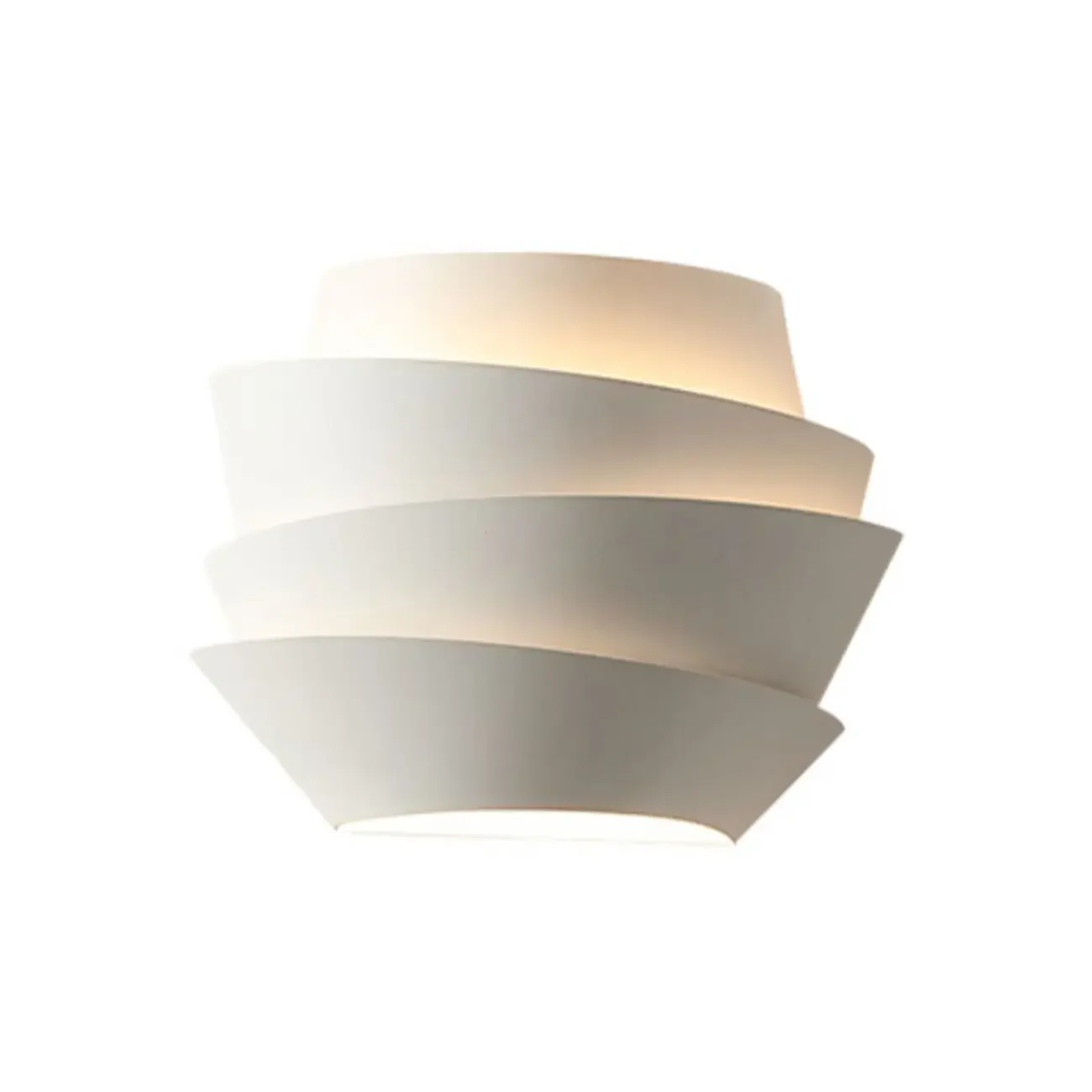 Inspired 2-Light Iron White Spiral Wall Sconce