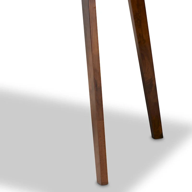 Mid-Century Modern Rectangular Wood Dining Table – Seats 4, Walnut Finish