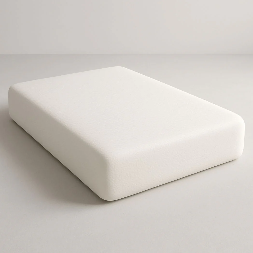 Matelas rectangulaire en mousse à mémoire de forme blanc 200x140x20 cm
