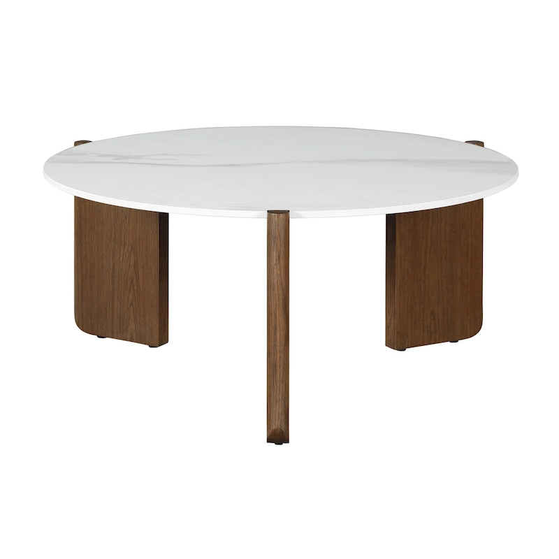 Somette Helida Sintered Stone Top Cocktail Table