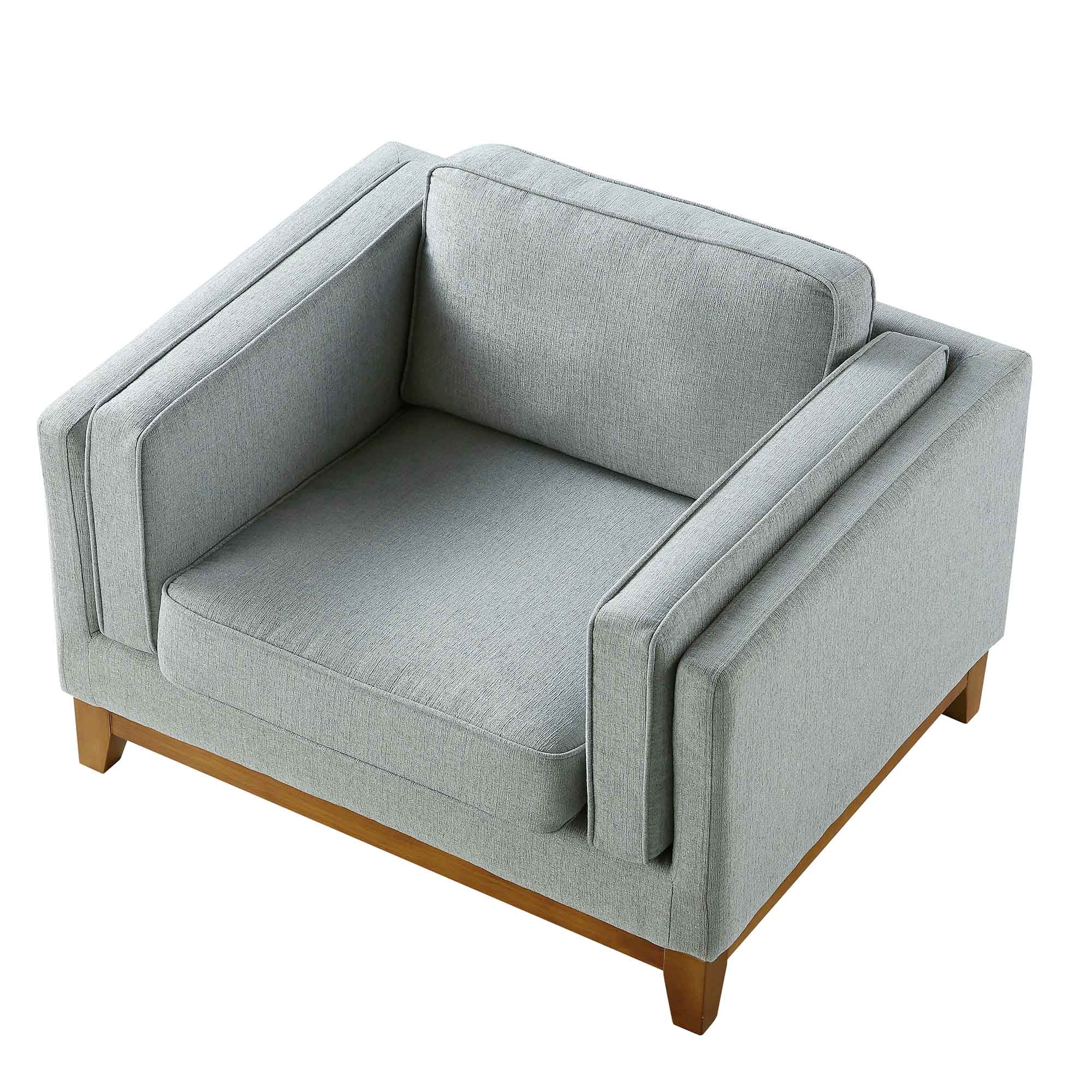Sage Fabric Sofa, 1-Seater