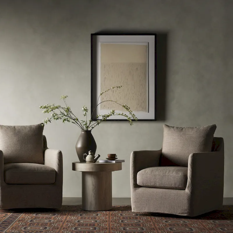 360° Swivel Accent Chair with Performance Slipcover - 5 Color Options