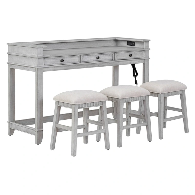 4-Piece Dining Bar Table Set