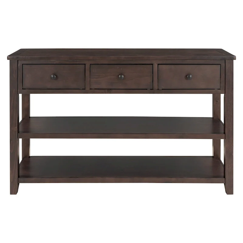 Retro Console Table with 3 Drawers - Multiple Colors