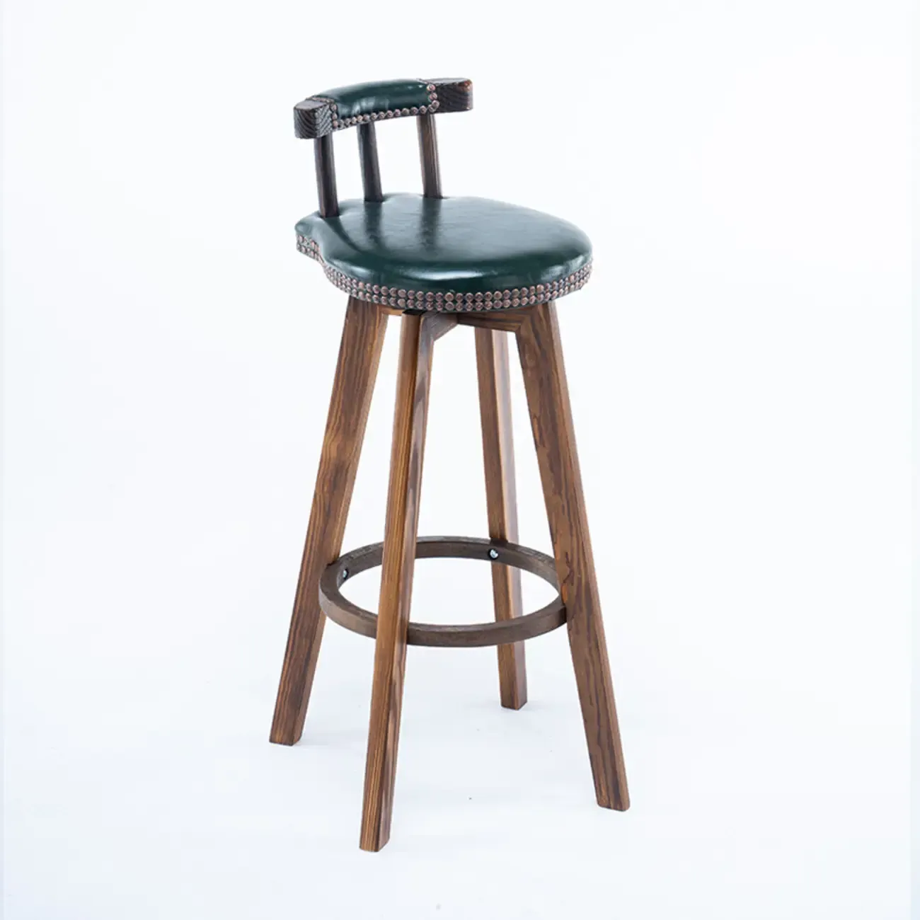 Bar Height Swivel Leather Modern Bar Stools