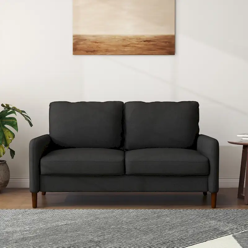 Living Room Loveseat Linen Sofa