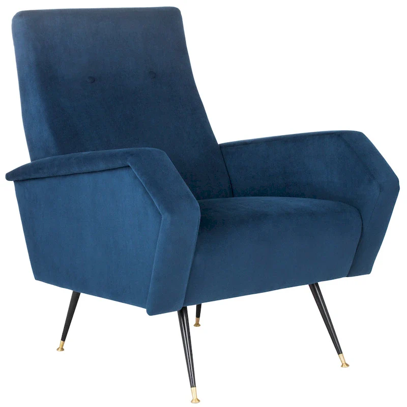 SAFAVIEH Senja Mid-Century Modern Retro Club Chair - 27.5  x 34.8  x 37  - 28Wx35Dx37H