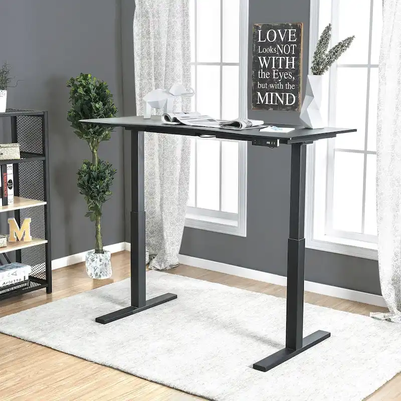 Furniture of America Hix Industrial Adjustable Standing Desk