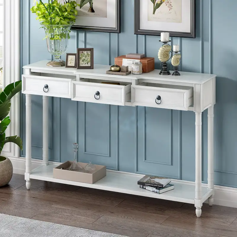 Console Table Sofa Table with Drawers