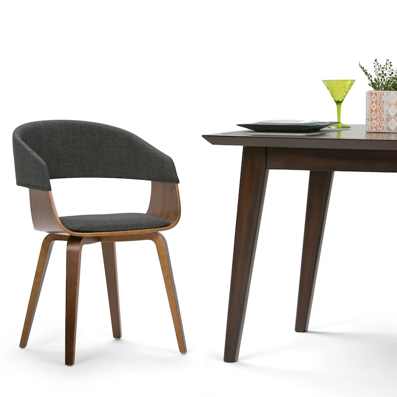 Calinda Mid Century Modern Bentwood Single Dining Chair - 20.5w x 21.7d x 30.9h