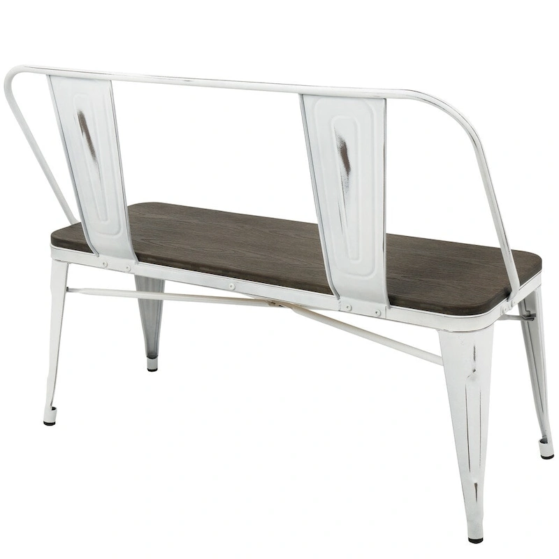Carbon Loft Boyer Industrial Metal and Wood Dining/ Entryway Bench