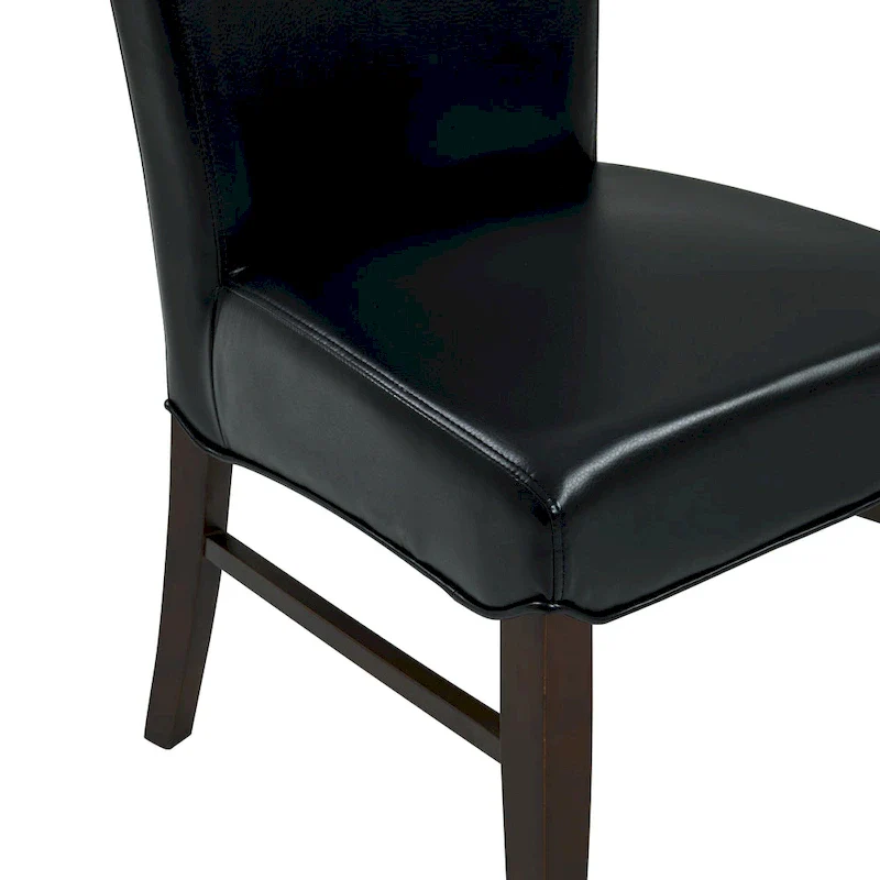 Milton Bonded Leather Dining Chairs (Set of 2) - na