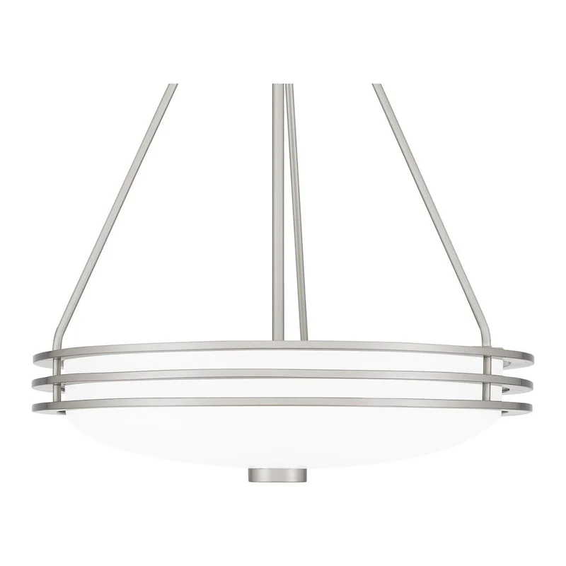 Emile 4-Light Brushed Nickel Modern Pendant