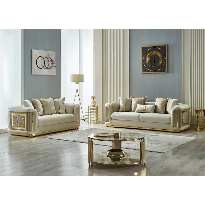 Luresta 2 Pieces Living Room Sets 1 Sofa 1 Love seat
