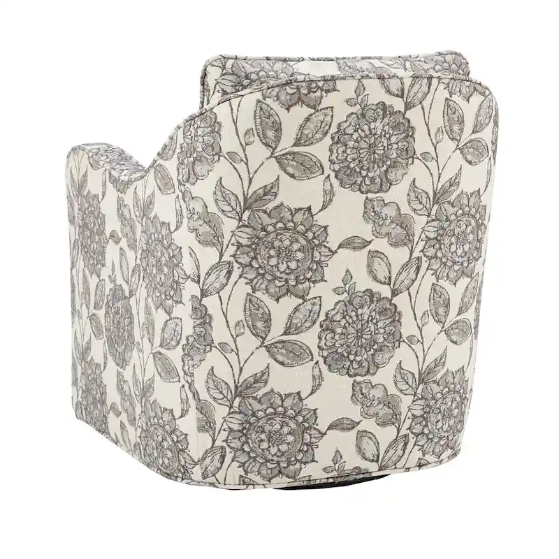 Madison Park Betty Slub-weave Wide-seat 360-degree Swivel Armchair Set of 2