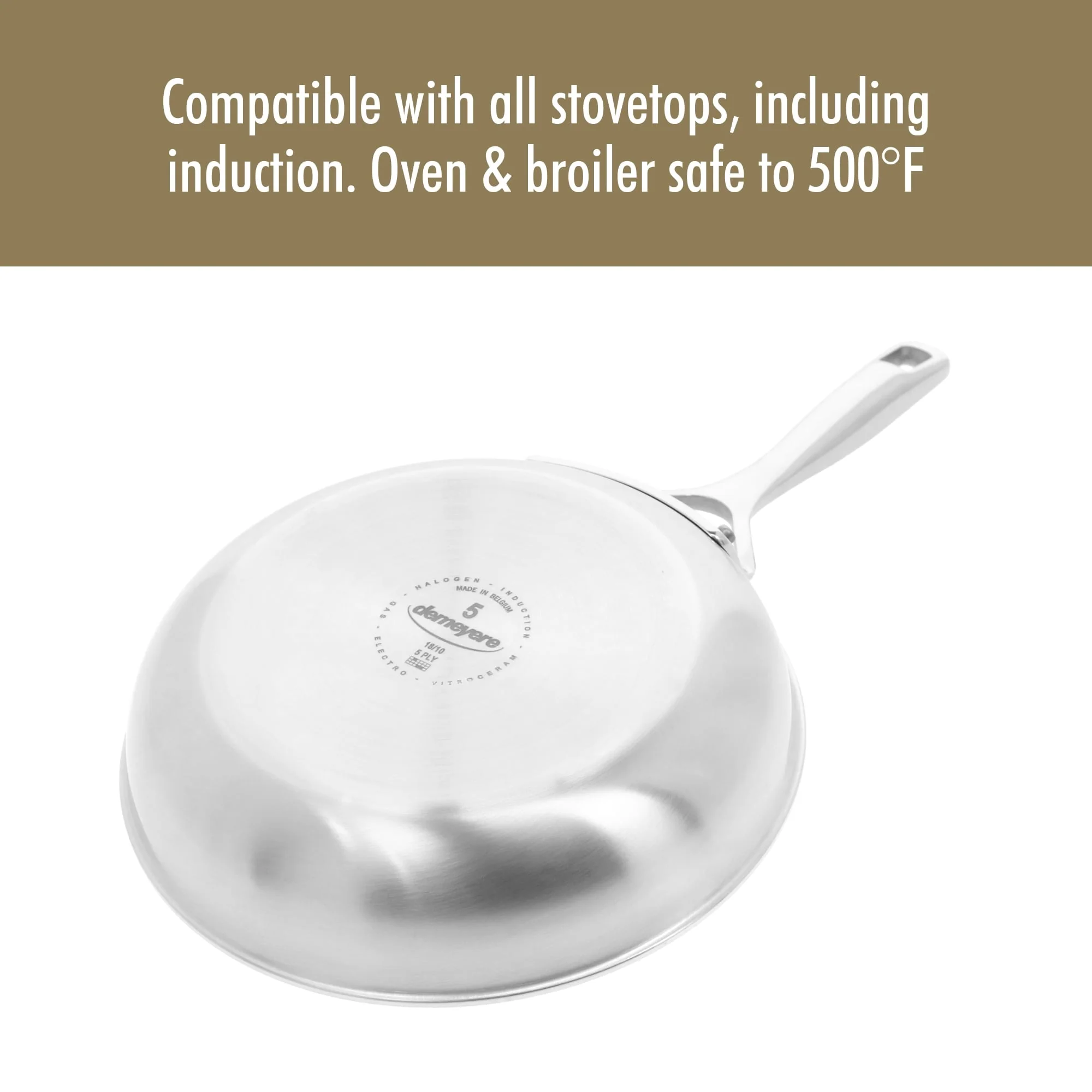 DEMEYERE Essential 5-ply Stainless Steel Fry Pan