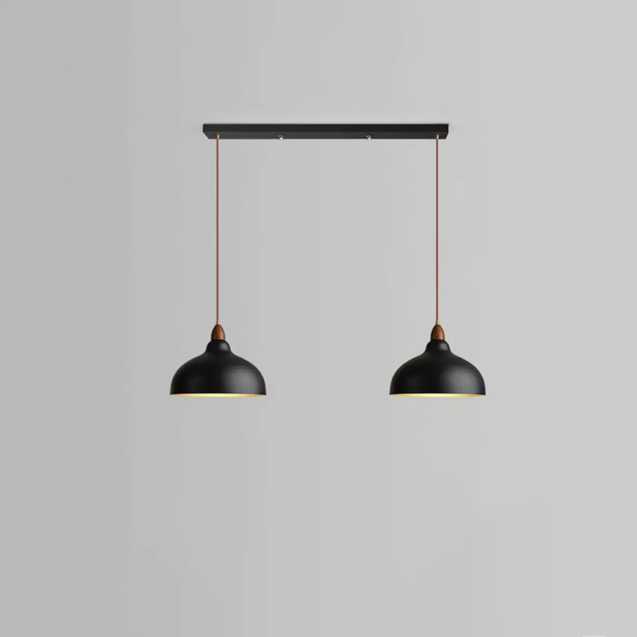 Modern White Metal Bowl Adjustable Kitchen Pendant Light